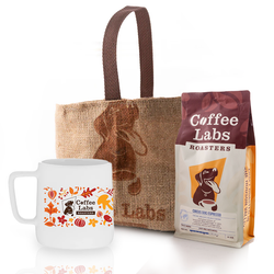 2024 Holiday Gift Bag - Coffee, 12oz Fall Ceramic Mug